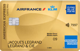 Carte Pro Air France KLM American Express Gold